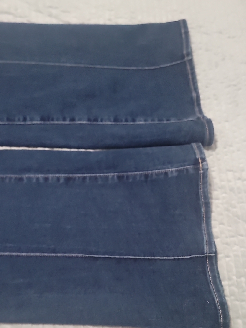 Express Dark Blue Flared Seam-Panel Jeans - Picture 4 of 4